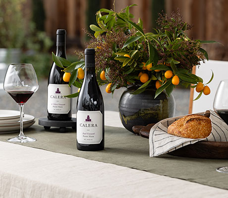 Calera wine on a table