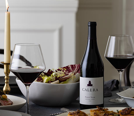 Calera Wines on a table