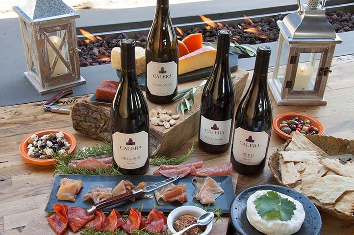 Fall outdoor party with wine pairing