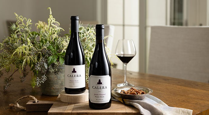Calera wines on a table