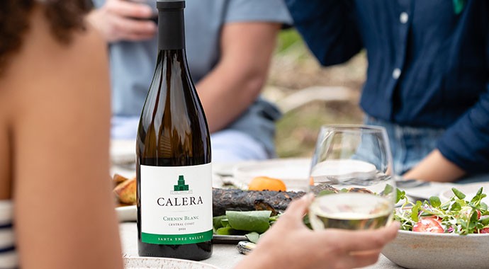 Calera wines on table