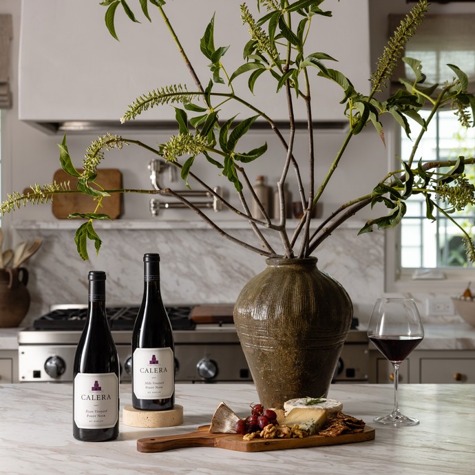 Calera wines on a table