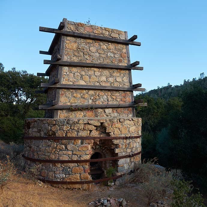 Full view of the Calera limekiln